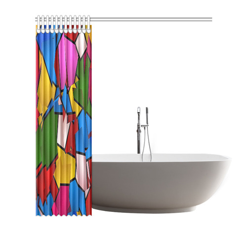 Lightning Pattern by Artdream Shower Curtain 72"x72"