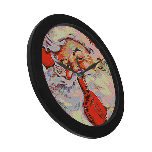 Santa20161001 Circular Plastic Wall clock