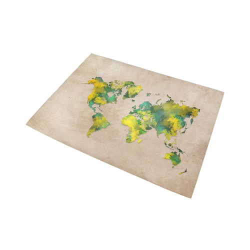 world map 11 Area Rug7'x5'