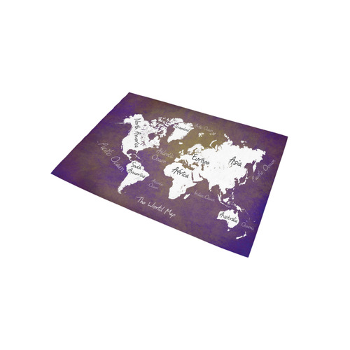 world map Area Rug 5'x3'3''