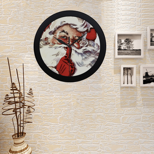 Santa20161002 Circular Plastic Wall clock