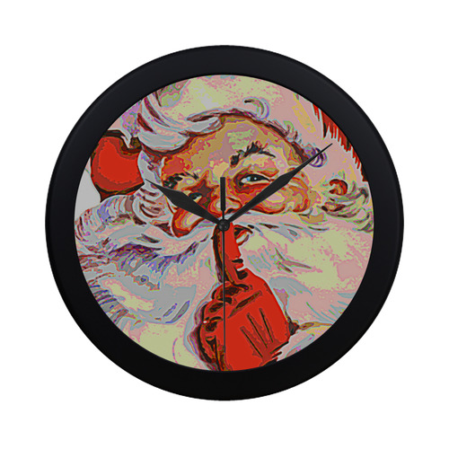 Santa20161001 Circular Plastic Wall clock