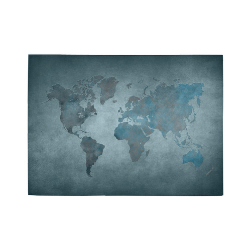 world map 35 Area Rug7'x5'
