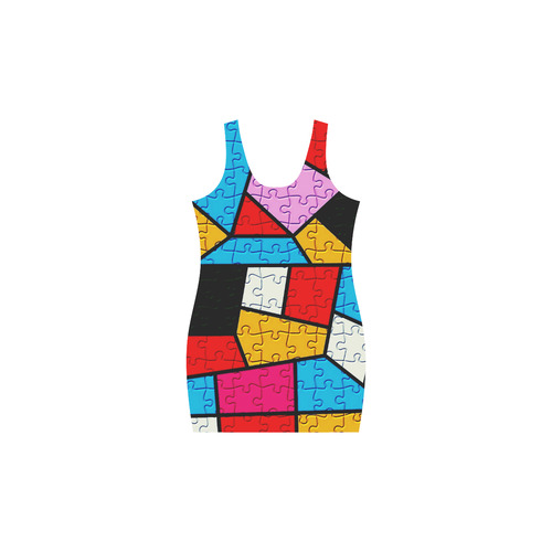 Puzzle Dream by Popart Lover Medea Vest Dress (Model D06)