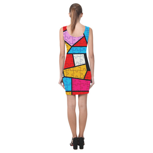 Puzzle Dream by Popart Lover Medea Vest Dress (Model D06)