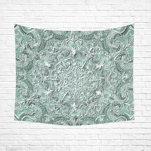 mandala oct 2016-18 Cotton Linen Wall Tapestry 60"x 51"