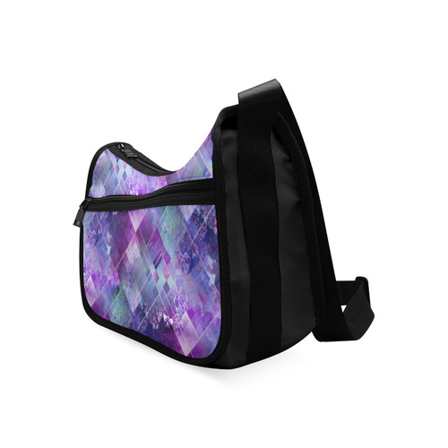 Marbleized Amethyst Crossbody Bags (Model 1616)