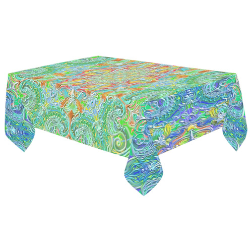 mandala oct 2016-2 Cotton Linen Tablecloth 60"x 104"