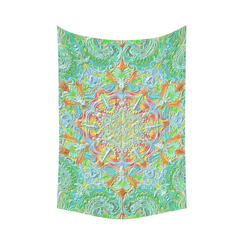 mandala oct 2016-2 Cotton Linen Wall Tapestry 60"x 90"