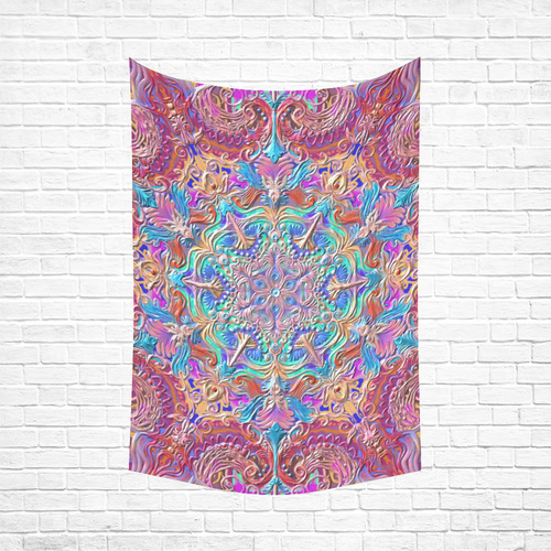 mandala oct 2016-1 Cotton Linen Wall Tapestry 60"x 90"
