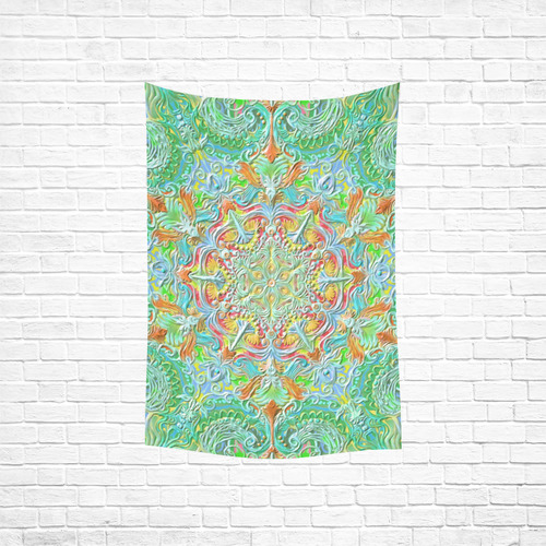 mandala oct 2016-2 Cotton Linen Wall Tapestry 40"x 60"