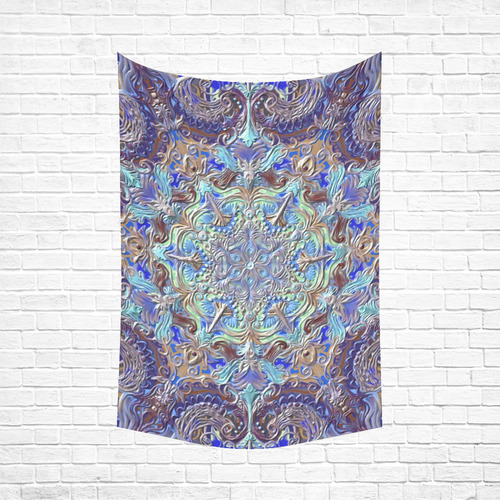 mandala oct 2016-13 Cotton Linen Wall Tapestry 60"x 90"