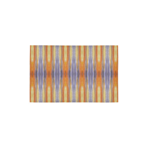 Gray Orange Stripes Pattern Area Rug 2'7"x 1'8‘’