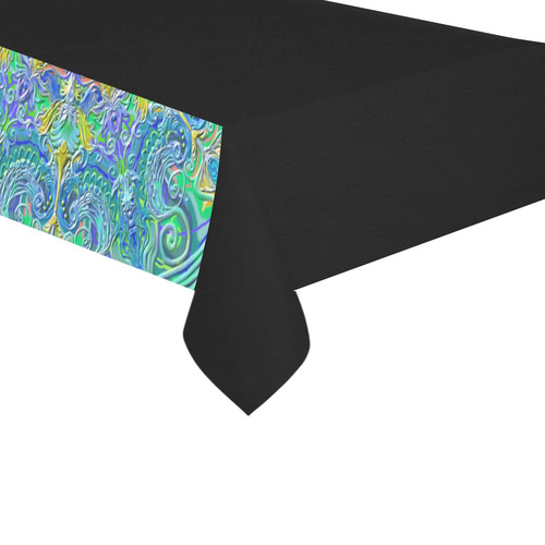 mandala oct 2016-3 Cotton Linen Tablecloth 60"x 104"
