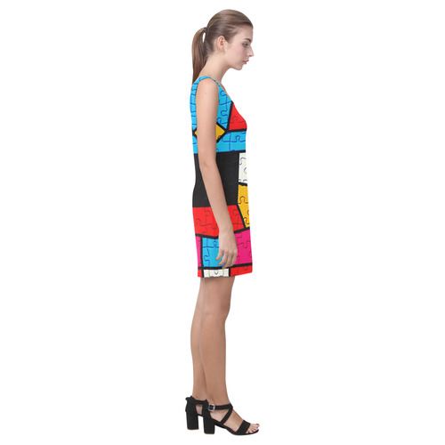 Puzzle Dream by Popart Lover Medea Vest Dress (Model D06)