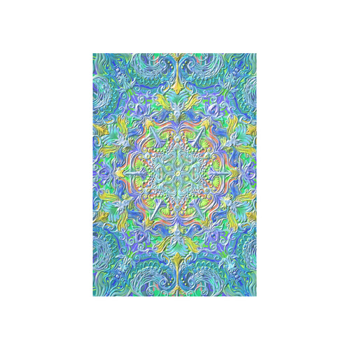 mandala oct 2016-3 Cotton Linen Wall Tapestry 40"x 60"