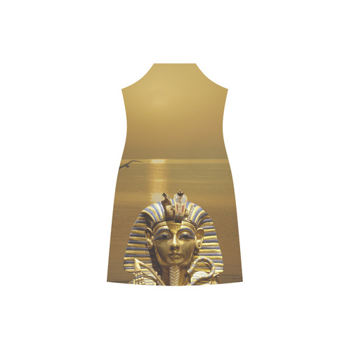 Egypt King Tut V-Neck Open Fork Long Dress(Model D18)