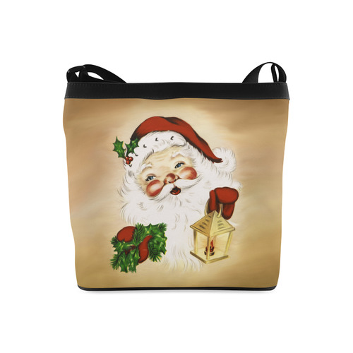 A cute Santa Claus with a mistletoe and a latern Crossbody Bags (Model 1613)