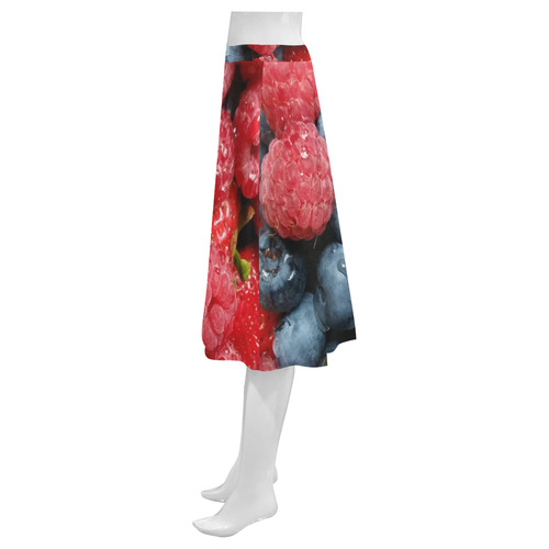 Berries Mnemosyne Women's Crepe Skirt (Model D16)