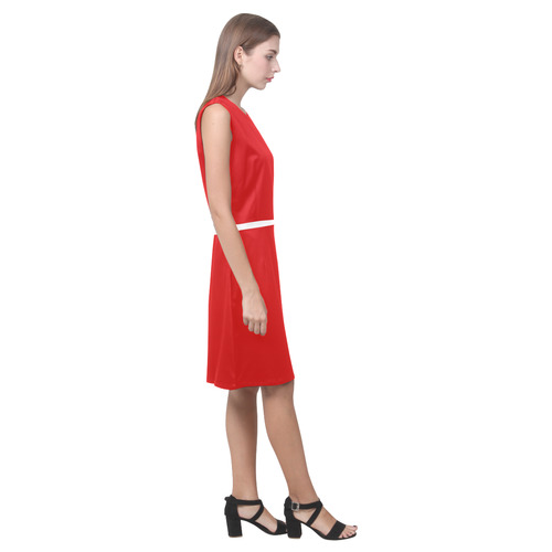 New! Cute artistic Red dress from our Design Atelier. News 2016 Eos Women's Sleeveless Dress (Model D01)