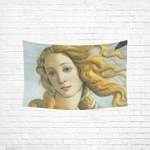 Botticelli Birth of Venus Fine Art Cotton Linen Wall Tapestry 60"x 40"