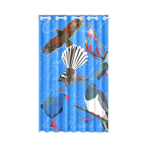 Native birds 1 New Window Curtain 50" x 84"(One Piece)