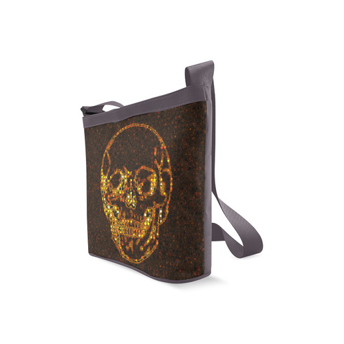 golden skull Crossbody Bags (Model 1613)