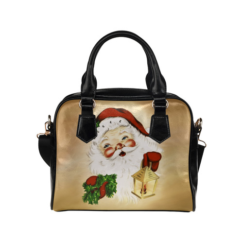 A cute Santa Claus with a mistletoe and a latern Shoulder Handbag (Model 1634)