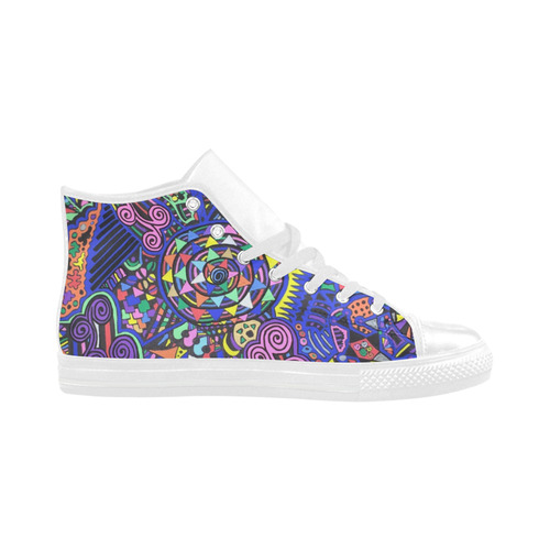 The Joy of Colour High Tops! Aquila High Top Microfiber Leather Women's Shoes (Model 032)