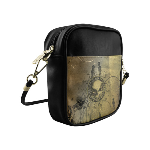 Amazing skull with skeletons Sling Bag (Model 1627)