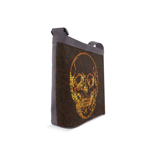 golden skull Crossbody Bags (Model 1613)