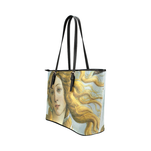 Botticelli Birth of Venus Fine Art Leather Tote Bag/Large (Model 1651)