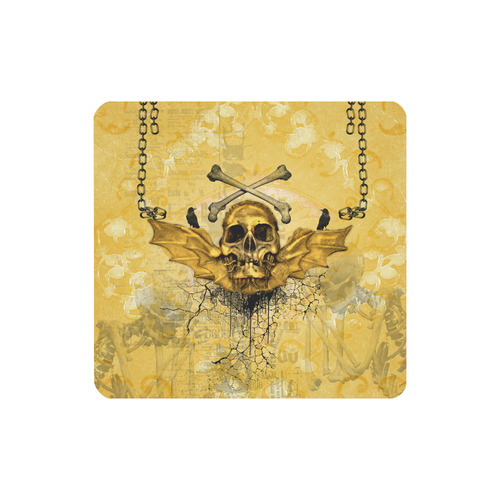 Awesome skull in golden colors Women's Clutch Wallet (Model 1637)