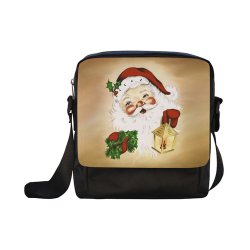 A cute Santa Claus with a mistletoe and a latern Crossbody Nylon Bags (Model 1633)