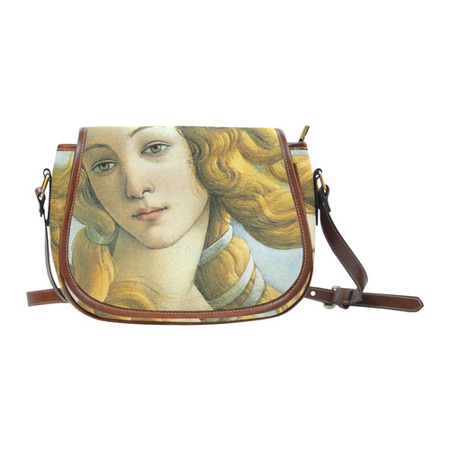Botticelli Birth of Venus Fine Art Saddle Bag/Small (Model 1649) Full Customization