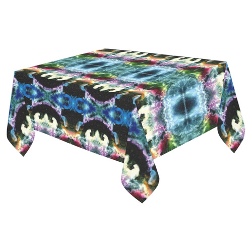 In Space Pattern Cotton Linen Tablecloth 52"x 70"