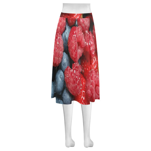 Berries Mnemosyne Women's Crepe Skirt (Model D16)