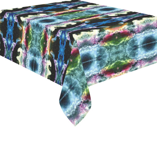 In Space Pattern Cotton Linen Tablecloth 52"x 70"