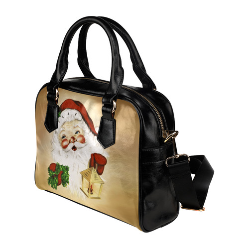 A cute Santa Claus with a mistletoe and a latern Shoulder Handbag (Model 1634)