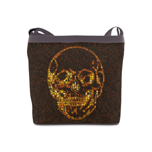 golden skull Crossbody Bags (Model 1613)