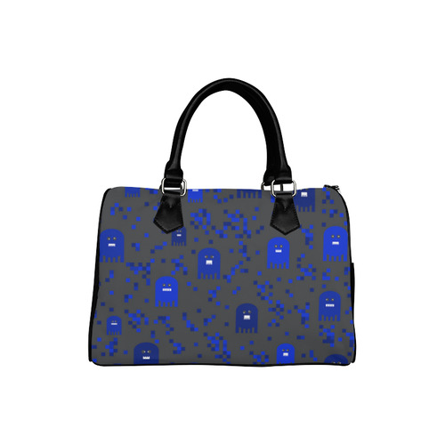 Blue Video Game Boston Handbag (Model 1621)