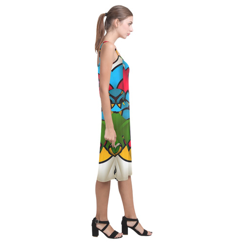 Cylindrical Mirror by Popart Lover Alcestis Slip Dress (Model D05)