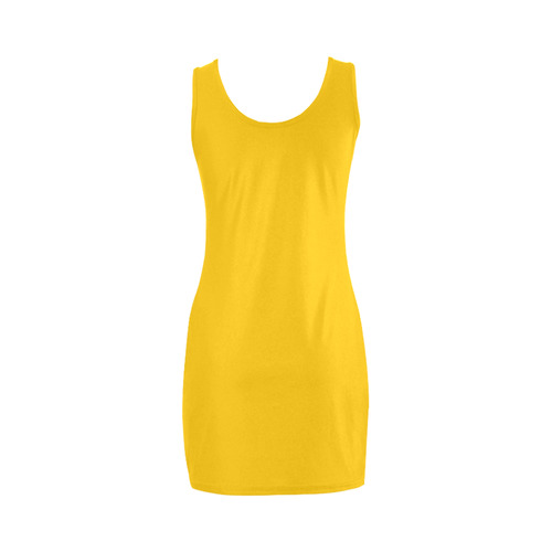 Our New designers dress is wild yellow! Vintage style. New fashion arrival for 2016 is here. Medea Vest Dress (Model D06)