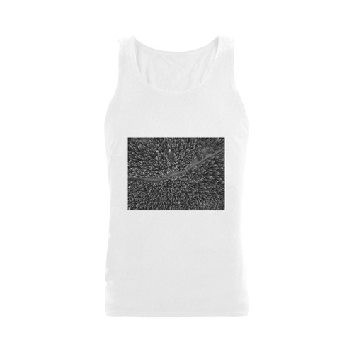 New! Fashion T-Shirt with nordic Woods. 100 % unique theme from our Atelier. Men's Shoulder-Free Tank Top (Model T33)