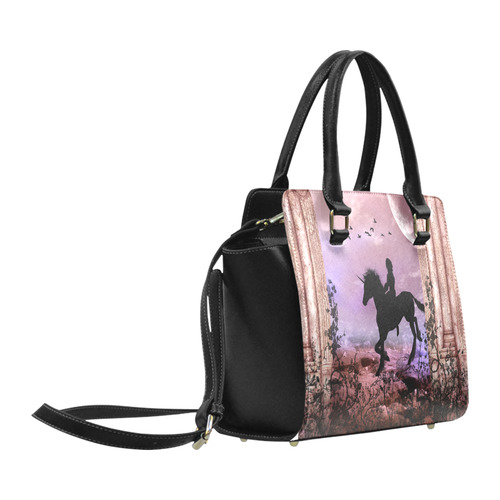 The unicorn with fairy Classic Shoulder Handbag (Model 1653)