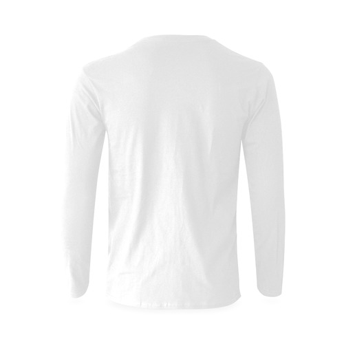 Santa Hat Football and Helmet Christmas Sunny Men's T-shirt (long-sleeve) (Model T08)