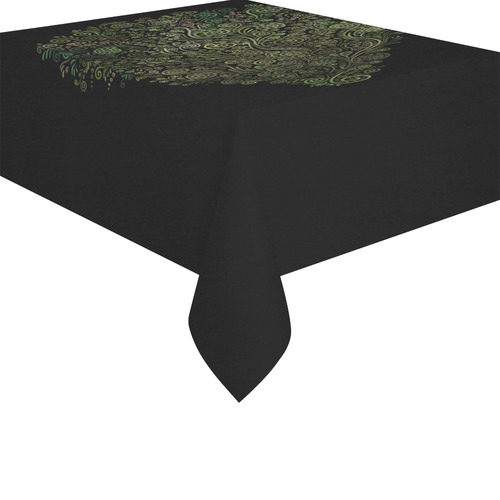3D Ornaments -Fantasy Tree Cotton Linen Tablecloth 52"x 70"
