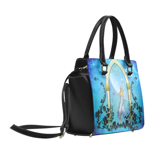 Dancing in the sky with roses Classic Shoulder Handbag (Model 1653)