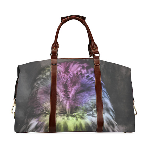 Abstract colorful owl Classic Travel Bag (Model 1643) Remake