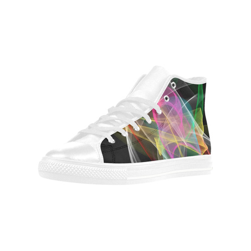 Sound of Colors by Nico Bielow Aquila High Top Microfiber Leather Men's Shoes (Model 032)